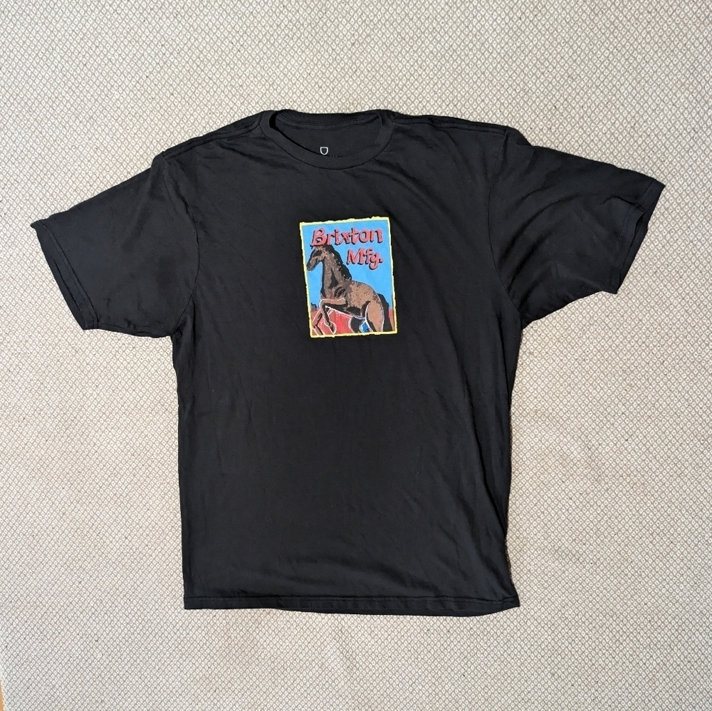 Brixton Black Cotton T-Shirt